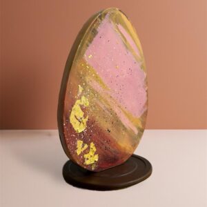 UOVO ARTISTICO - fondente ripieno caramello salato e mandorle